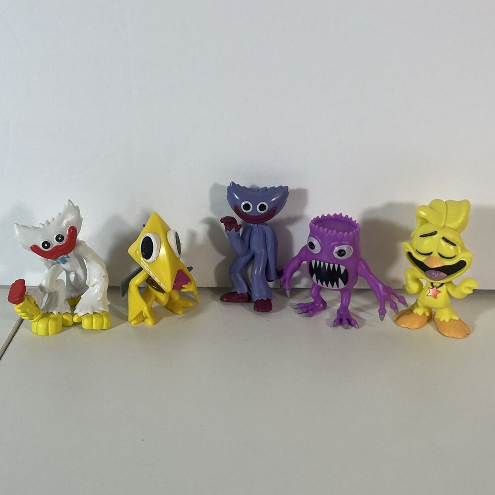 Poppy Playtime Lot Of 5 Figures Enchanted Mob